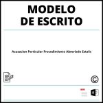 Modelo Escrito Acusacion Particular Procedimiento Abreviado Estafa