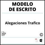 Modelo Escrito De Alegaciones Trafico