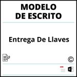 Modelo Escrito De Entrega De Llaves