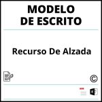 Modelo Escrito Recurso De Alzada