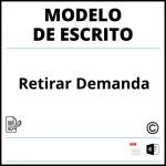 Modelo Escrito Para Retirar Demanda